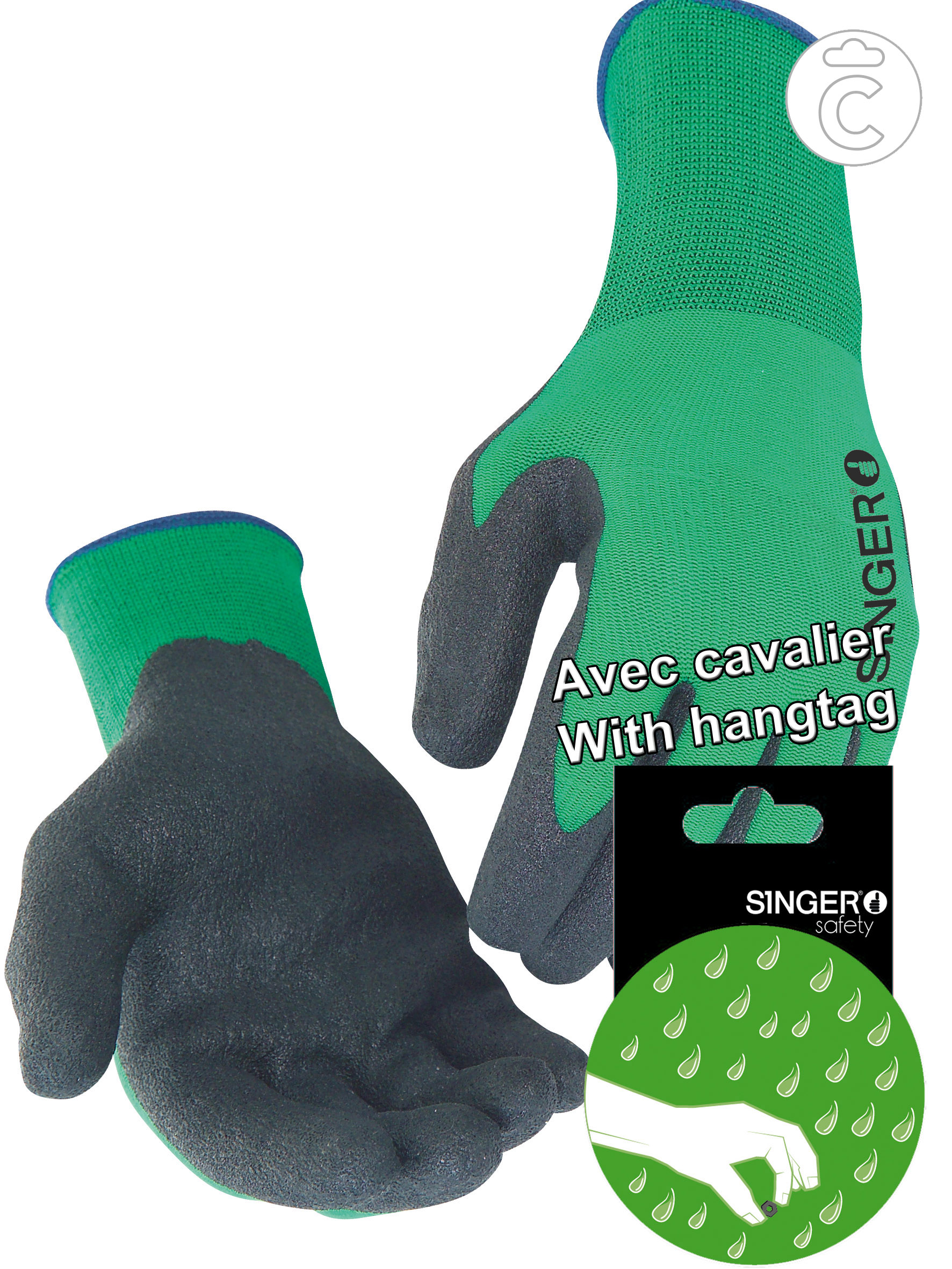 GANTS TRICOTE J15 END PVC CFT,08 CAV