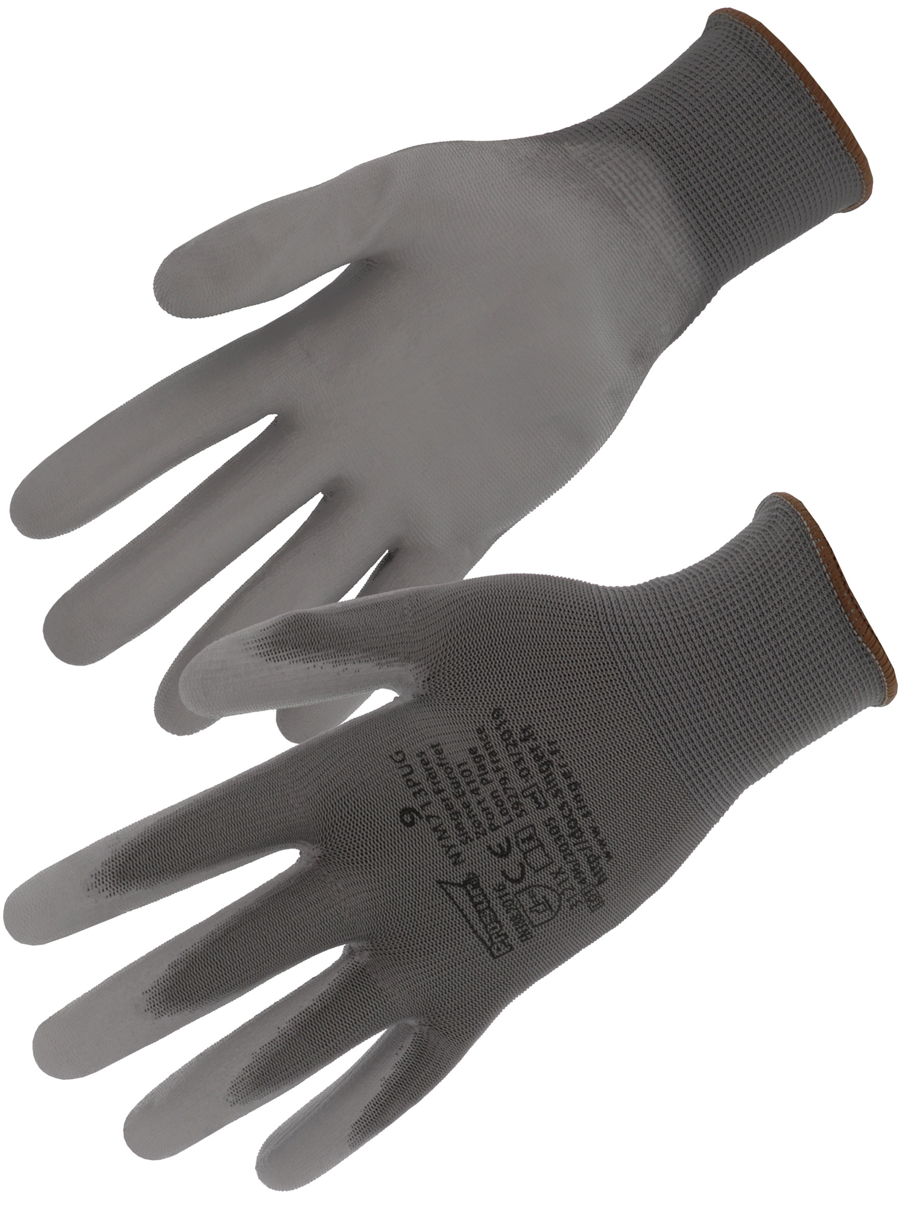 GANTS POLYESTER GRIS END PU GRIS T10