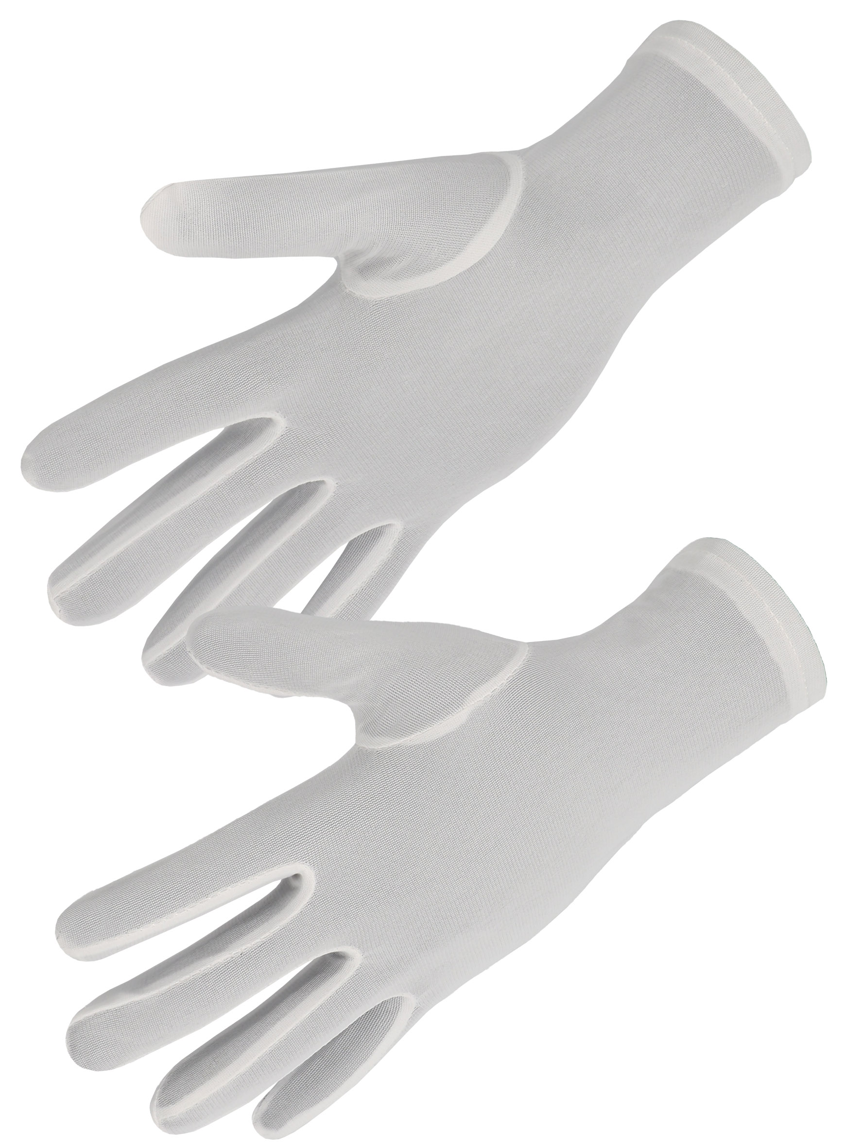 GANTS NYLON BLANC AVEC OURLET T10