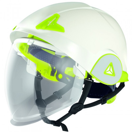 CASQUE VISIERE ONYX2 BLANC/JAU