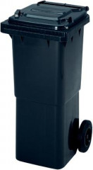 Grande poubelle plastique 60 litres, gris