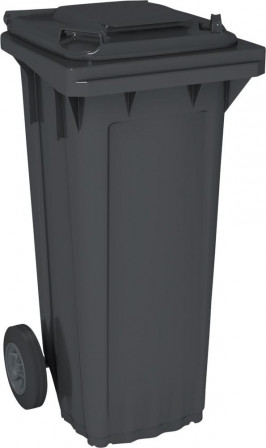 Grande poubelle WAVE 80-L plas. gris