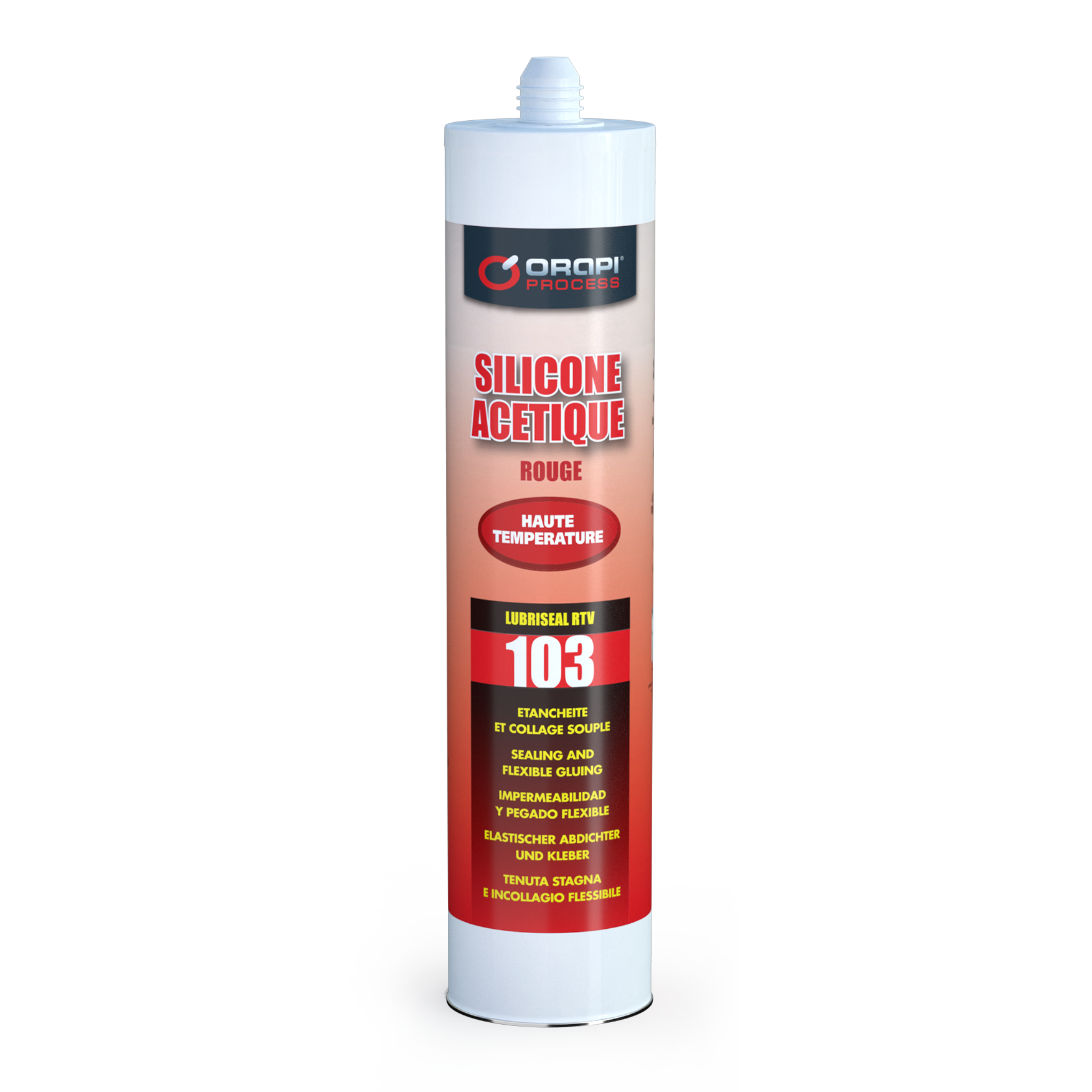 LUBRISEAL RTV ACETIQ ROUGE