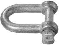 Manille droite zinguée, 11,0 mm-7/16