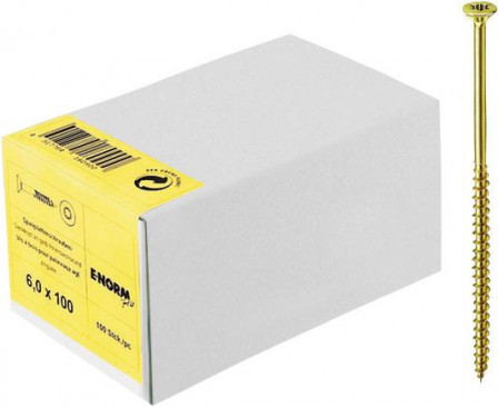 Vis pour panneau aggloméré tête fraisée zn jaune TG ISR 3,5x 45/27 KP E-NNORMpro