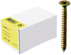 Vis pour panneau aggloméré tête fraisée zn jaune VG PZD 4,5x 45 HP 