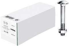 Boulon tête bomb.DIN 603M 5x 20 Éc zn HP 