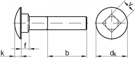 Boulon tête bomb.DIN 603M 5x 20 Éc zn HP 