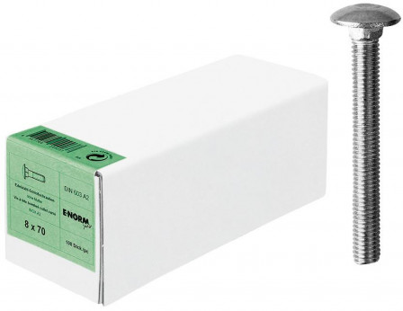 Boulon tête bomb.sans écrouDIN 603 M 5x 60 A2 HP 