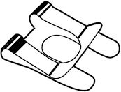 AGRAFE SL PR GOUJONS ET ARBRES AC-R-ZN 14  