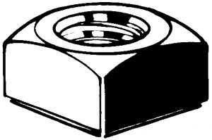 ECROU CARRE AC-B  CL.5 M5  DIN557
