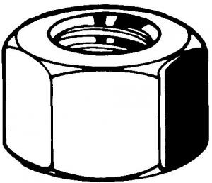 ECROU H 1XD AC-I A4 M4  DINeq934(1987)