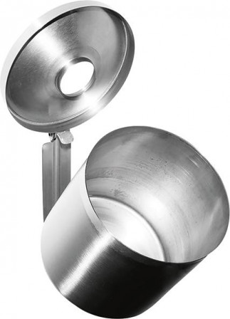 Cendrier muralbasculant Rondo, Junioracier inoxydable