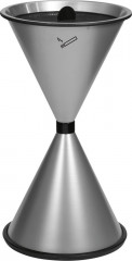 Cendrier sur piedDIABOLO H 770mm argenté