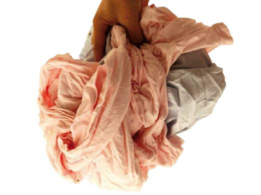 Chiffons d'essuyage T shirt clairs fins coton carton de 10kg