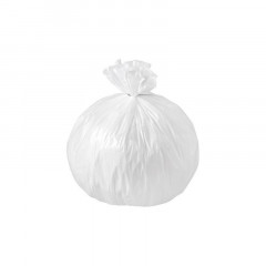 Sacs poubelle 30L Blanc 30µ rouleau de 25 sacs