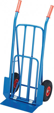 Diable en tube d'acieravec pelle rab., pn