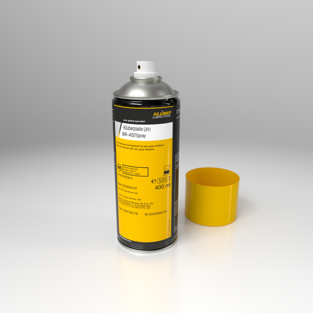 Pâte de montage technique multi-usages, Klüberpaste UH1 96-402 SPRAY AEROSOLS DE 400 ML