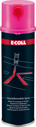 Spray de marquage pour chantier aérosol 500ml rose 