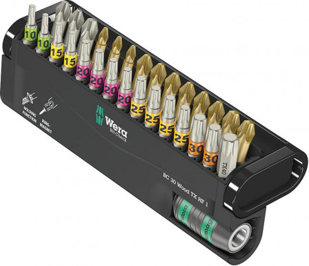 Jeu d'embouts 30 Wood TORX HF 1 