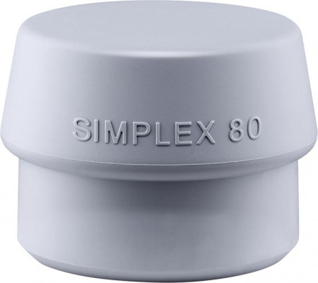 Tête de maillet SIMPLEX TPE-mid 80mm non abrasif, mi-dur 