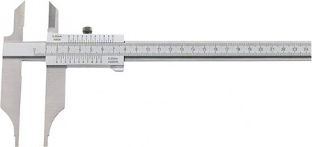 Pied à coulisse d'ateliersans parallaxe avec poin te 300x90mm 