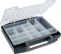 Mallette à compartiments polycarbonate boxxser 80 5x10-14 bleu 