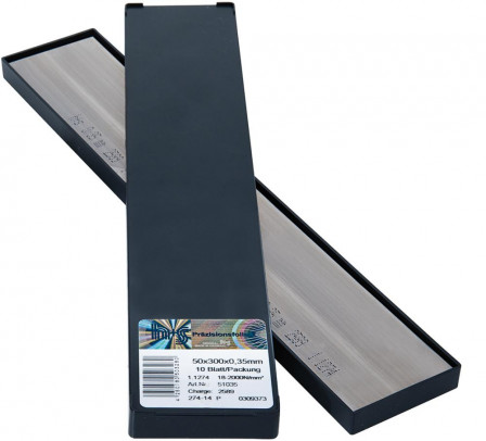 Feuilles clinquant en panneaux 50x300x0,10mm 10f/p