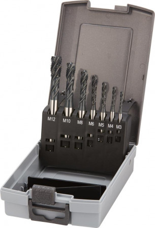 Jeu de tarauds machine HSSE vapeur type INOX 6H M3-M12 