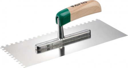 Plâtoir denté inox 280x130mm 6x 6mm 