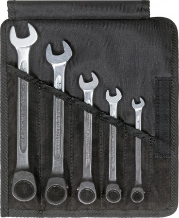 Clé mixte à cliquet 5 pièces, 