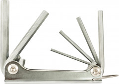 Jeu de clés mâles coudéessur monture métal 3-10mm 6 pièces 