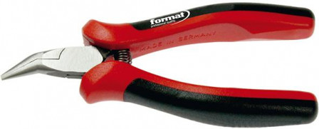 Pince à becs pointus Électronique coudée 130mm 