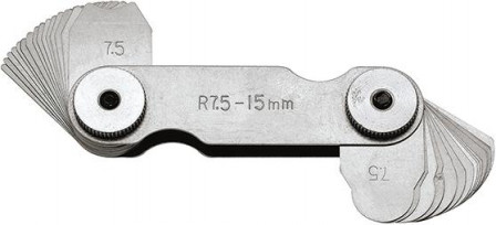 Jauge à rayons 16 lames 7,5-15mm 