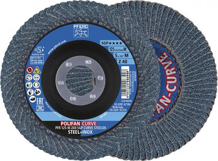 Disque à lamelles Z 40SGPCURVE M 125mm G40 