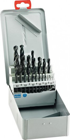 Jeu de forets extra-courts DIN1897 HSS type N 1-10,5mm 