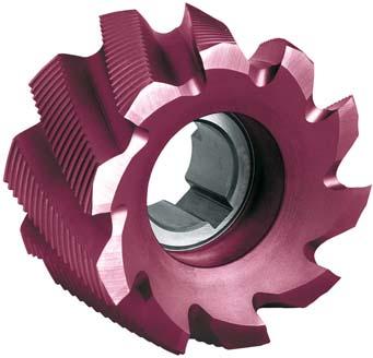 Fraise 2 tailles alésage DIN1880 HSSCo8 TiALN typeHR 50x36mm 