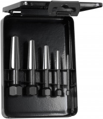 Jeu d'extracteurs de vis 2 dents filetage à droiteet à gauche 5 pièces tai lle 1-5 