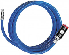 Kit tuyau flexible avec coupleur à bouton-poussoir6,3x2,35mm 10m bleu 