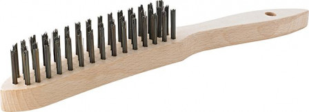 Brosse à main acier lisse5 rangs mm 