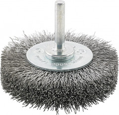 Brosse circulaire acier ondulée 30x6x mm 