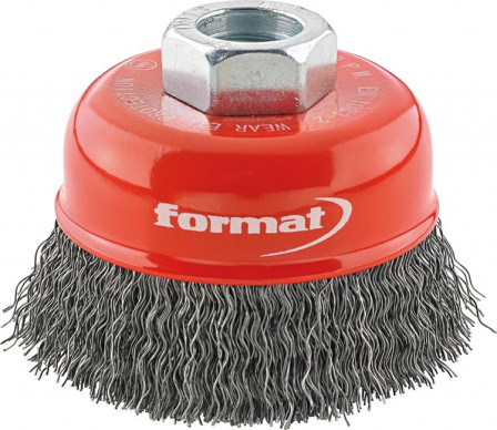 Brosse boisseau acier M14ondulée 60x mm 