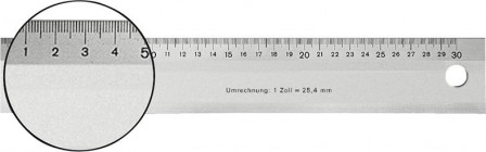 Règle métal léger 300mm 