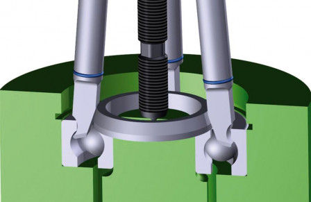 Jeu d'extracteurs pour roulements à billes PULLPOpour petits roulements 10-30mm 