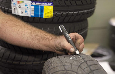 Marqueur permanent VISOR industriel rouge 