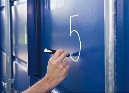 Marqueur permanent VISOR industriel rouge 