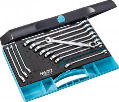 Jeu de clés polygonales àcliquet 8-19mm 12 pièces 