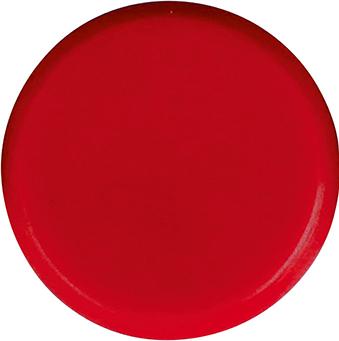 Aimant rond rouge 30mm 