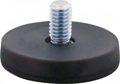Aimant plat 22mm avec tige M4/caoutchouc 