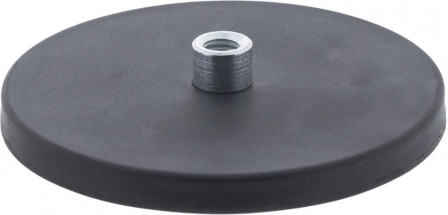 Aimant plat 66mm avec douille M5/caoutchouc 